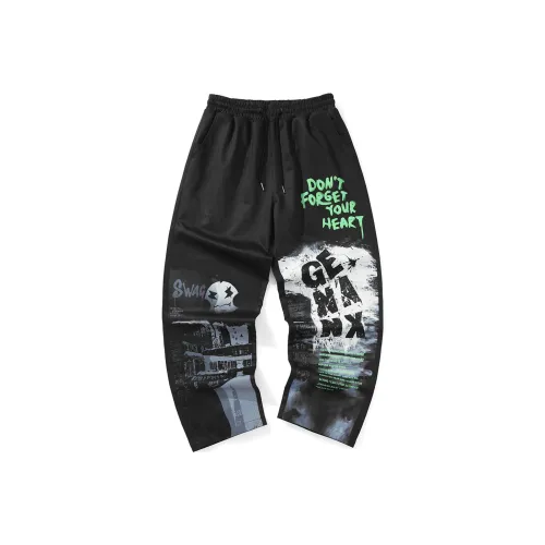 GENANX Повседневные брюки Унисекс Черный