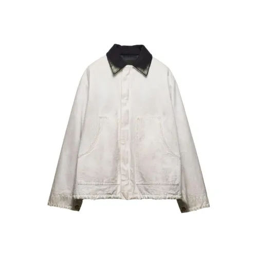 PRADA SS24 Куртки и Пальто Мужской Белый