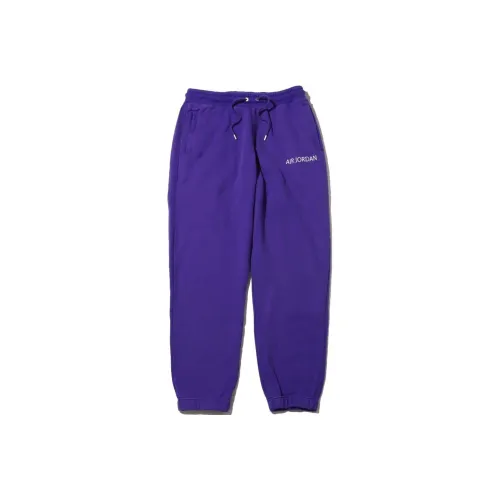Джордан Вязаные Тренировочные Штаны Мужские Темно-фиолетовые
