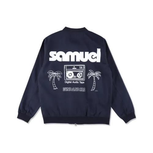 WIND AND SEA SS25 SAMUEL X WDS Studium Куртки Пальто Унисекс Морской синий