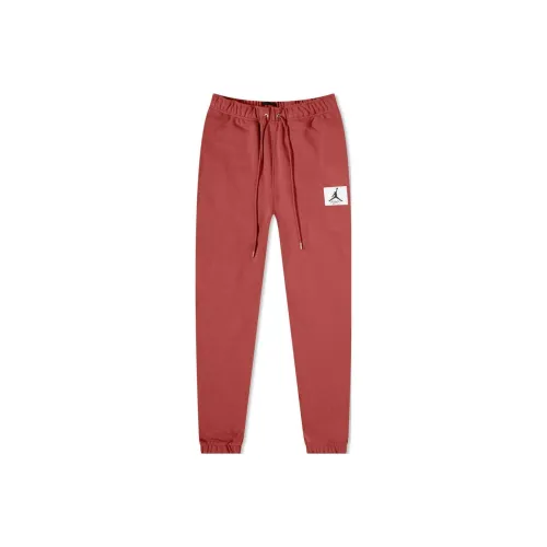 JORDAN Red Men's Knitted Training Pants Джордан Красный Мужские Вязаные Тренировочные Штаны