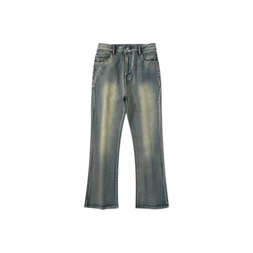 J.F.U Ностальгический синий Мужские Джинсы