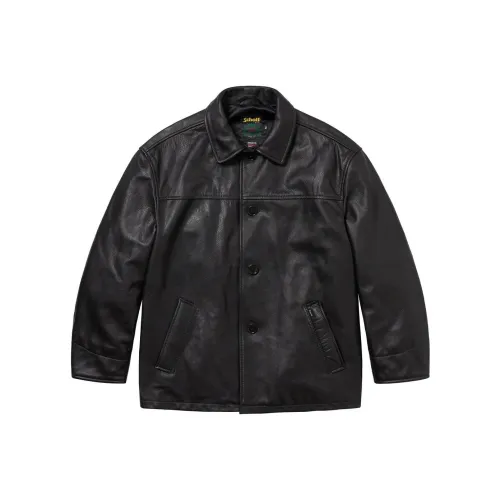 Супер черные унисекс кожаные куртки