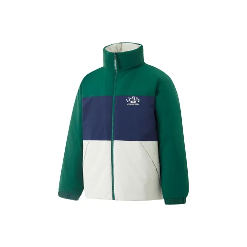 LINING Fondue Down Series Пуховик Унисекс Мятно-зеленый Серебристый березовый Серый Темно-синий