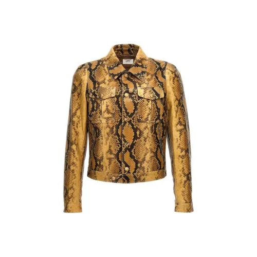 BALLY Бежевый Мужская Кожаная Куртка