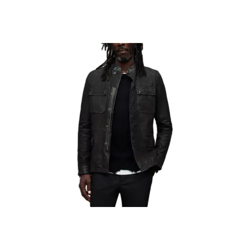 ALLSAINTS Черные Мужские Кожаные Куртки