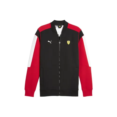 PUMA FERRARI RACE MT7 TRACK JKT Куртки Пальто Мужской Черный