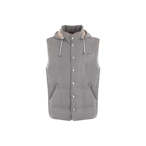BRUNELLO CUCINELLI Жилет Мужской Серый