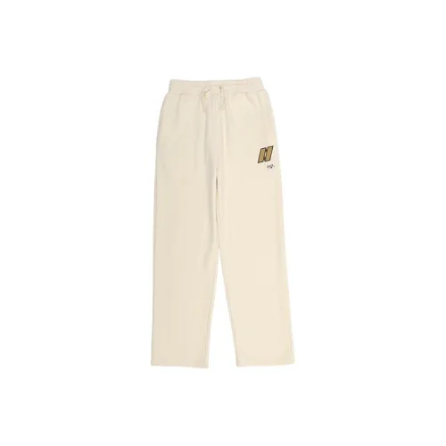 NERDY Прямой крой Умеренный Спортивные штаны Унисекс Бежевый