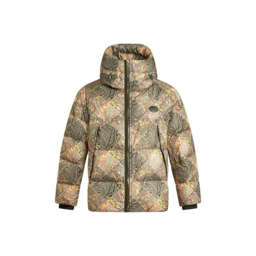 ETRO Хлопковый пуховик мужской желтый