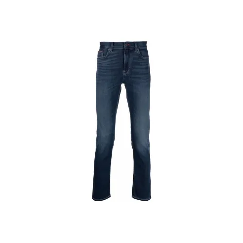 Tommy Hilfiger Темные промытые мужские джинсы