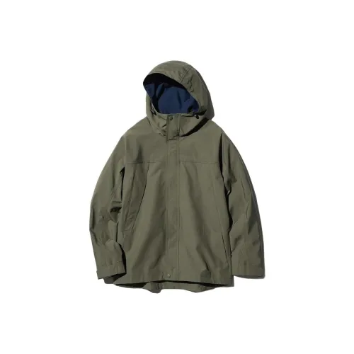 UNIQLO Куртки и Пальто Мужской Оливковый