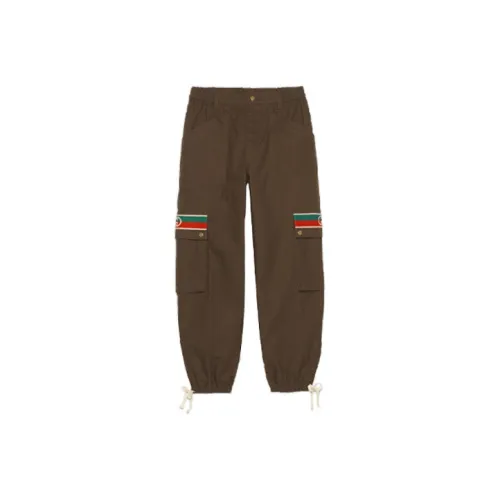 GUCCI Brown Men's Casual Pants GUCCI Коричневые Мужские Повседневные Штаны