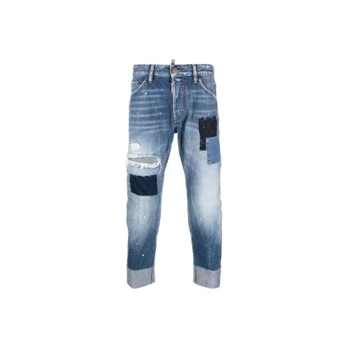 DSQUARED 2 Blue Men's Jeans DSQUARED 2 Синий Мужской Джинсы