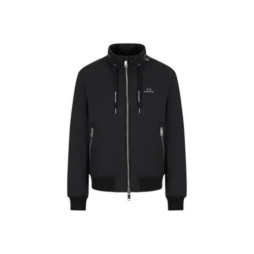 ARMANI EXCHANGE Черный мужской пуховик