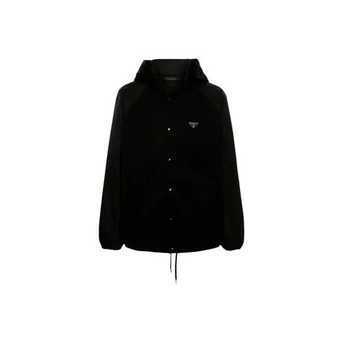 PRADA Мужские черные куртки
