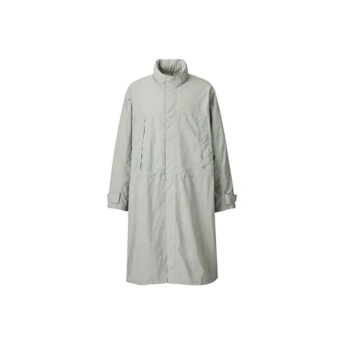 UNIQLO Тренчкот Мужской Серый Зеленый