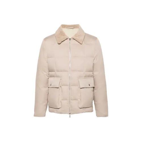 Eleventy FIRSTCLASS Made IN Italy SS24 Пуховик Мужской Песочно-бежевый