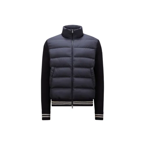 Moncler Padded Corduroy Collection Пуховик Мужской Морской Синий