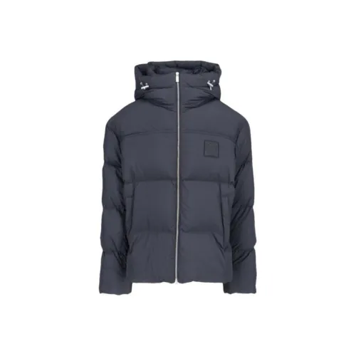 OFF Белый пуховик мужской синий