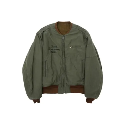 Visvim Мужские Куртки Оливкового Цвета
