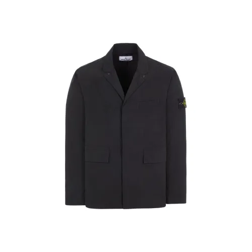 STONE ISLAND SS24 Куртки Пальто Мужской Черный