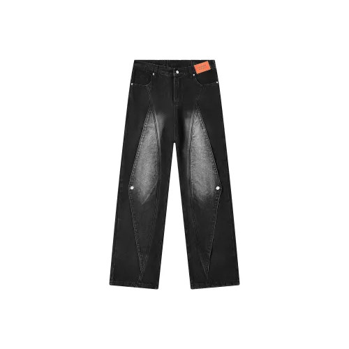 GEOFFREY B. SMALL Джинсы Унисекс Выстиранный Черный