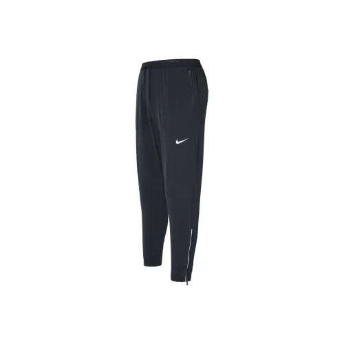Nike Dri Fit Вязаные Тренировочные Штаны Мужские Черные