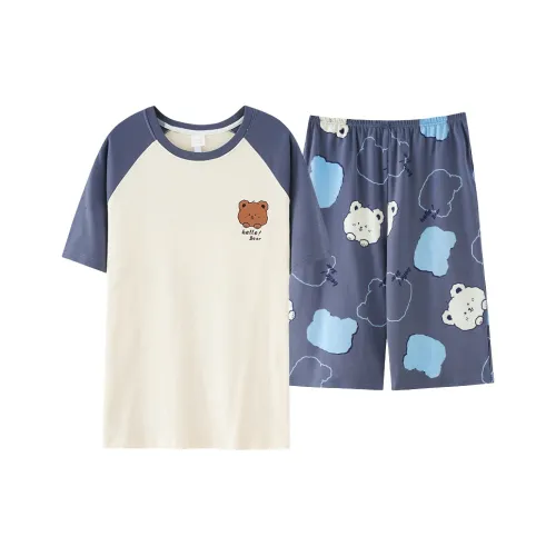 MIIOW Cool One Summer Series Пижамный комплект Мужской Темно-синий