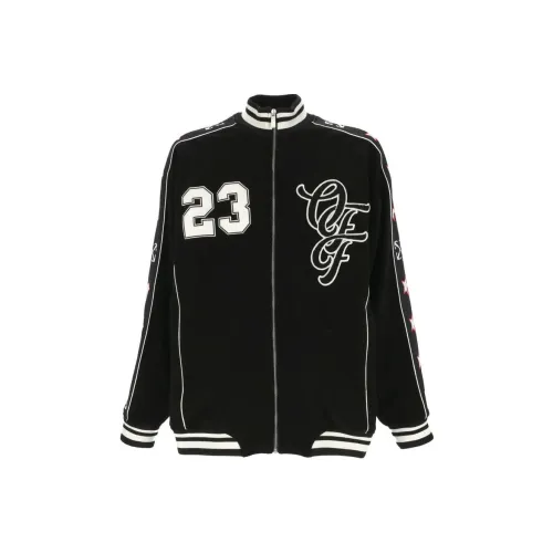 Off Белый Куртки Пальто Стандартный крой Мужской Черный