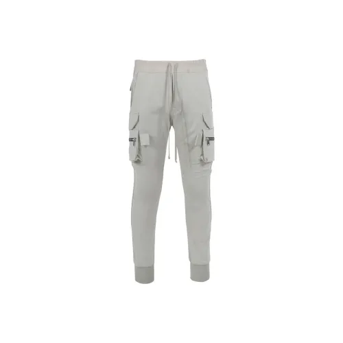 RICK OWENS совместный бренд Серые Мужские Вязаные Спортивные Штаны