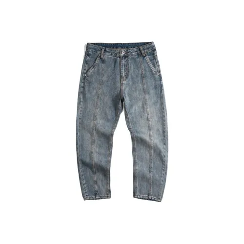 & V & Светло-синие Мужские Джинсы