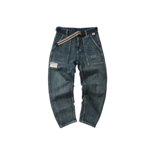 KEIRANDUN Синие Унисекс Джинсы