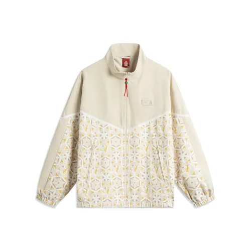 LINING x Forbidden City LIANMINGKUAN Rijin Doujin Collection Куртки и Пальто Унисекс Хаки