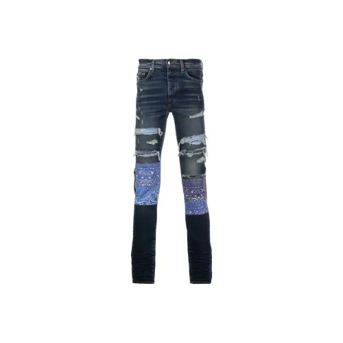 AMIRI Men's Blue Jeans AMIRI Мужские синие джинсы