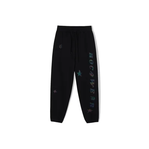 ROCAWEAR Черные Мужские Вязаные Спортивные Штаны