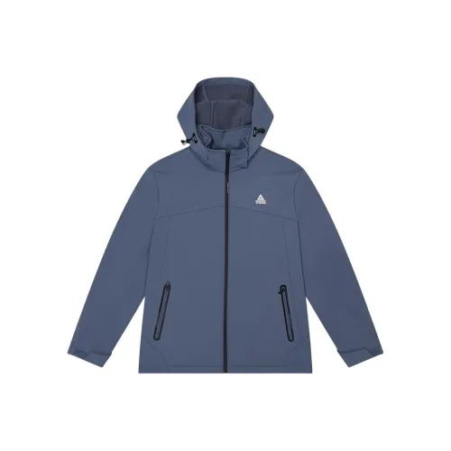 PEAK Тренчкот Мужской Серый Синий