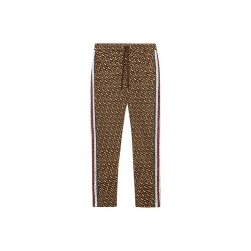 Burberry Вязаные спортивные брюки мужские темно-коричневые