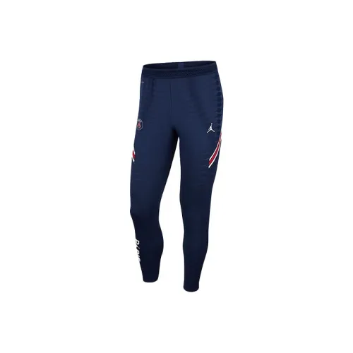 JORDAN Dri FIT ADV Paris Saint Germain Blue Men's Knitted Training Pants Джордан Dri FIT ADV Paris Saint Germain Синий Мужские Вязаные Тренировочные Штаны