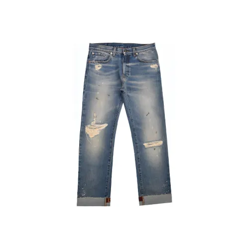 GUCCI Blue Men's Jeans GUCCI Синий Мужские Джинсы