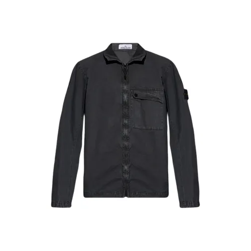 Stone Island Угольный Серый Мужские Куртки