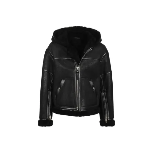 TOM FORD Мужские черные кожаные куртки