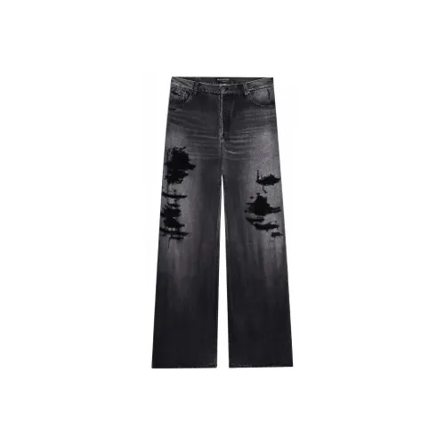 Balenciaga Gray Men's Jeans Баленсиага Серый Мужской Джинсы