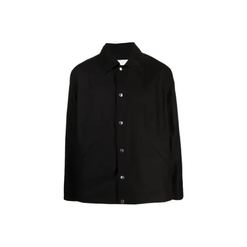 JIL SANDER Мужские черные куртки