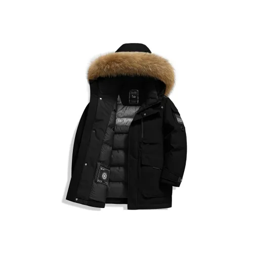 Yalu Extreme Cold Утолщенный Белый гусиный пух Пуховик-парка Унисекс