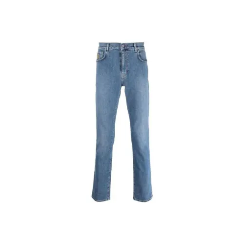 MOSCHINO Blue Men's Jeans МОШИНО Синий Мужской Джинсы