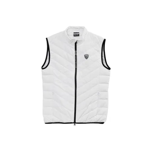 EMPORIO ARMANI EA7 Жилет Пальто Мужской Белый