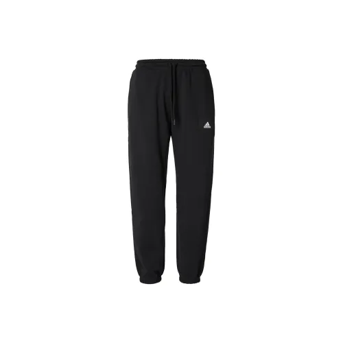 Adidas Черные Мужские Вязаные Тренировочные Штаны