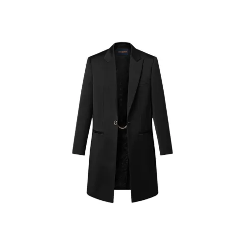 LOUIS VUITTON JEWEL Пуговица Tuxedo Пальто Куртки Пальто Мужской Черный
