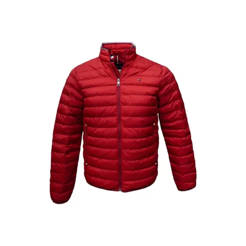 Tommy Hilfiger Бургунди Мужские пуховики